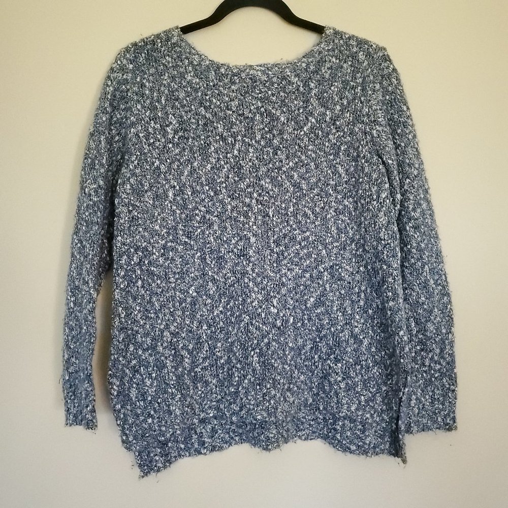 Buffalo David Bitton chunky sweater blue white M